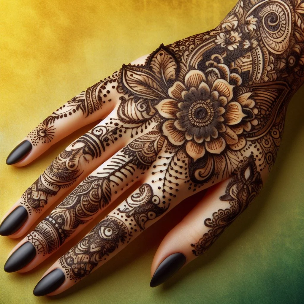 Mee Nee - #MehndiTraining,big flower mehndi design for... | Facebook