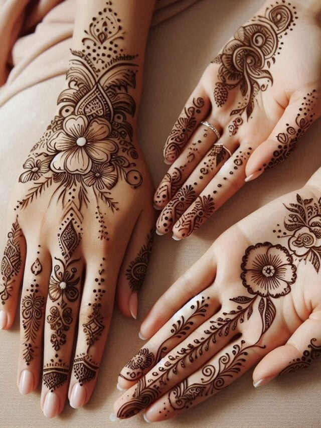 Easy and Simple Back Hand Mehndi Designs in  2024